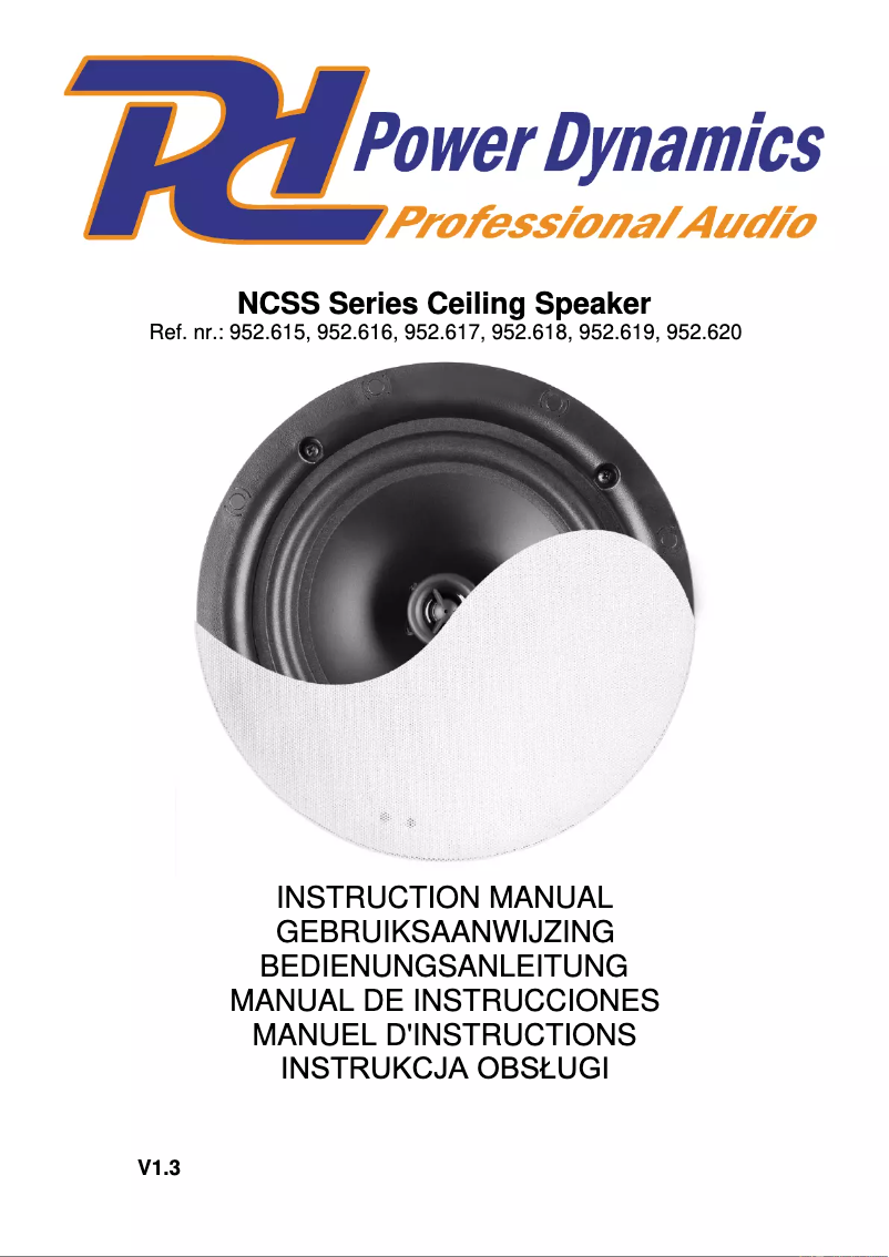 Page 1 de la notice Manuel utilisateur Power Dynamics NCSS5