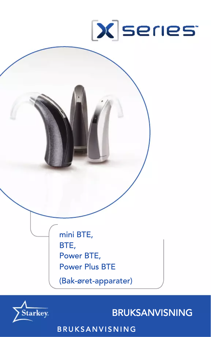 Page 1 of the manual User Manual Starkey Power Plus