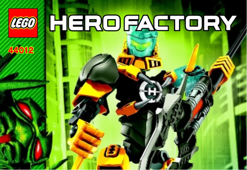 Page 1 de la notice Manuel utilisateur Lego Hero Factory 44012