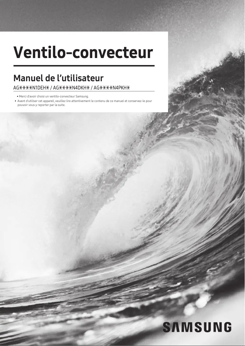 Página 1 del manual Manual de usuario Samsung AG090MN4PKH