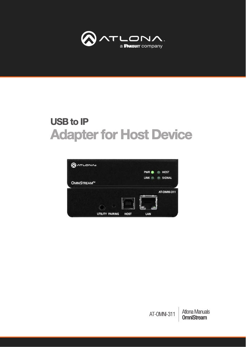 Page 1 de la notice Manuel utilisateur Atlona AT-OMNI-311