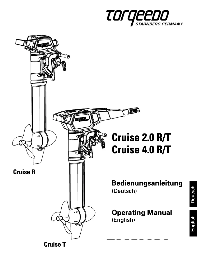 Page 1 of the manual User Manual Torqeedo Cruise 4.0 R
