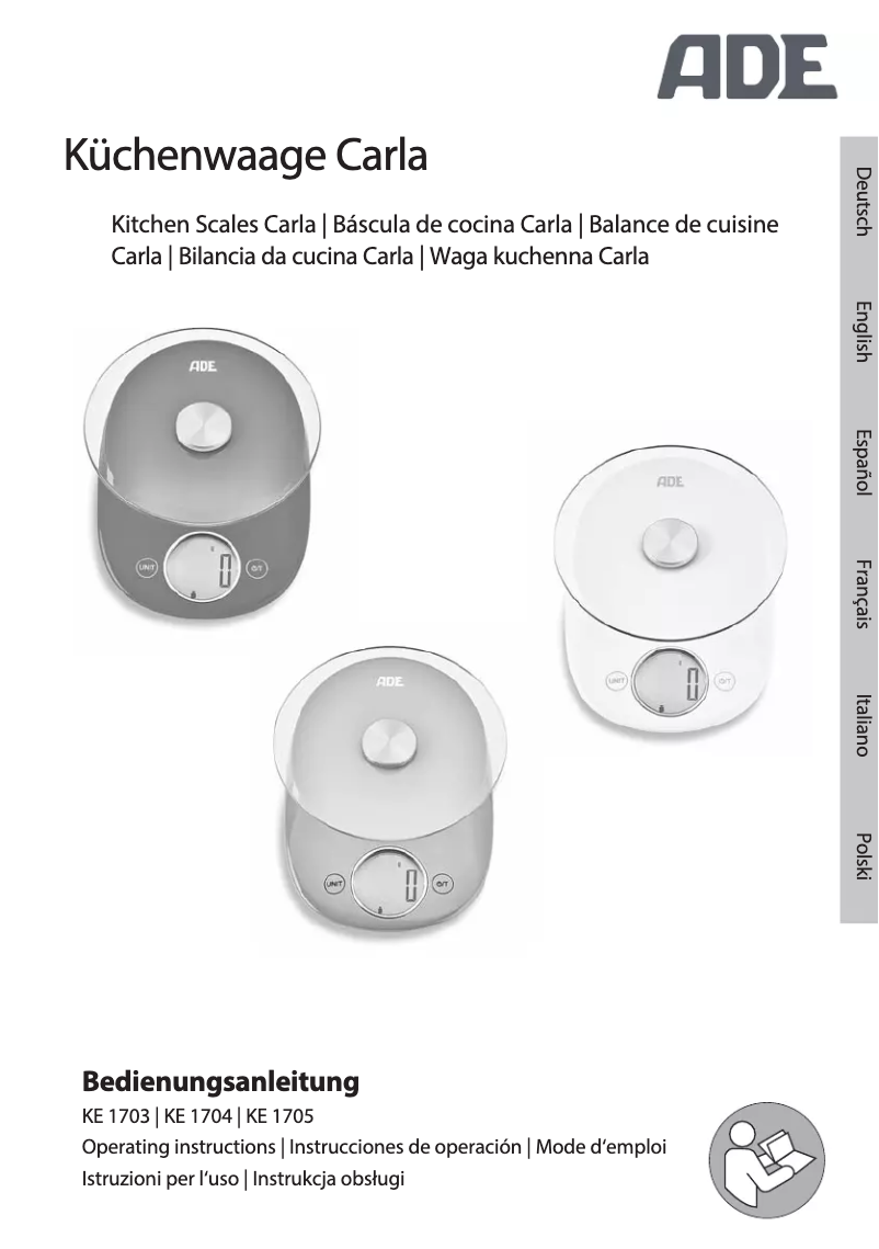 Page 1 de la notice Manuel utilisateur ADE Carla KE 1704