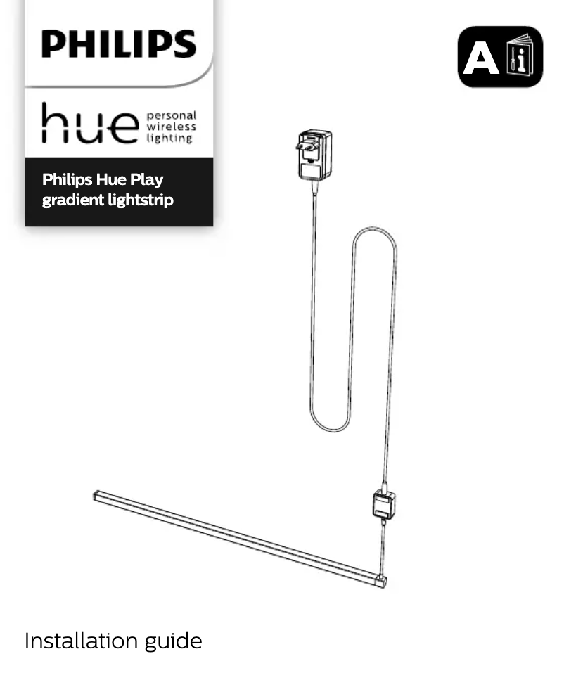 Page 1 de la notice Manuel utilisateur Philips Hue Play Gradient Lightstrip 55+ inch