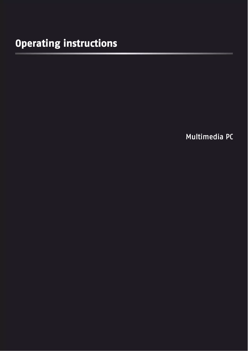 Page 1 de la notice Manuel utilisateur MP Elite Power i3-3220