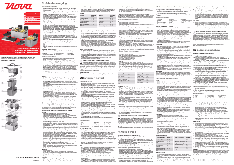 Page 1 de la notice Manuel utilisateur Nova 184200