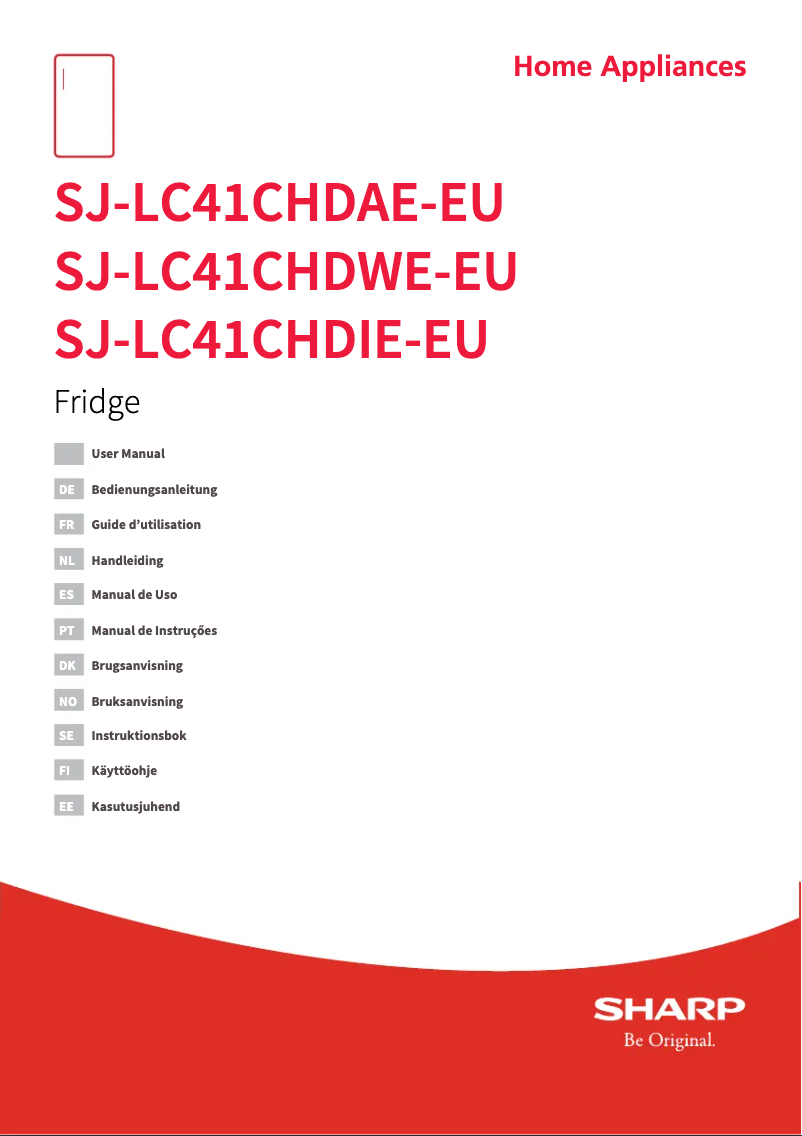 Page n°1 - Manuel utilisateur Sharp SJ-LC41CHDWE-EU