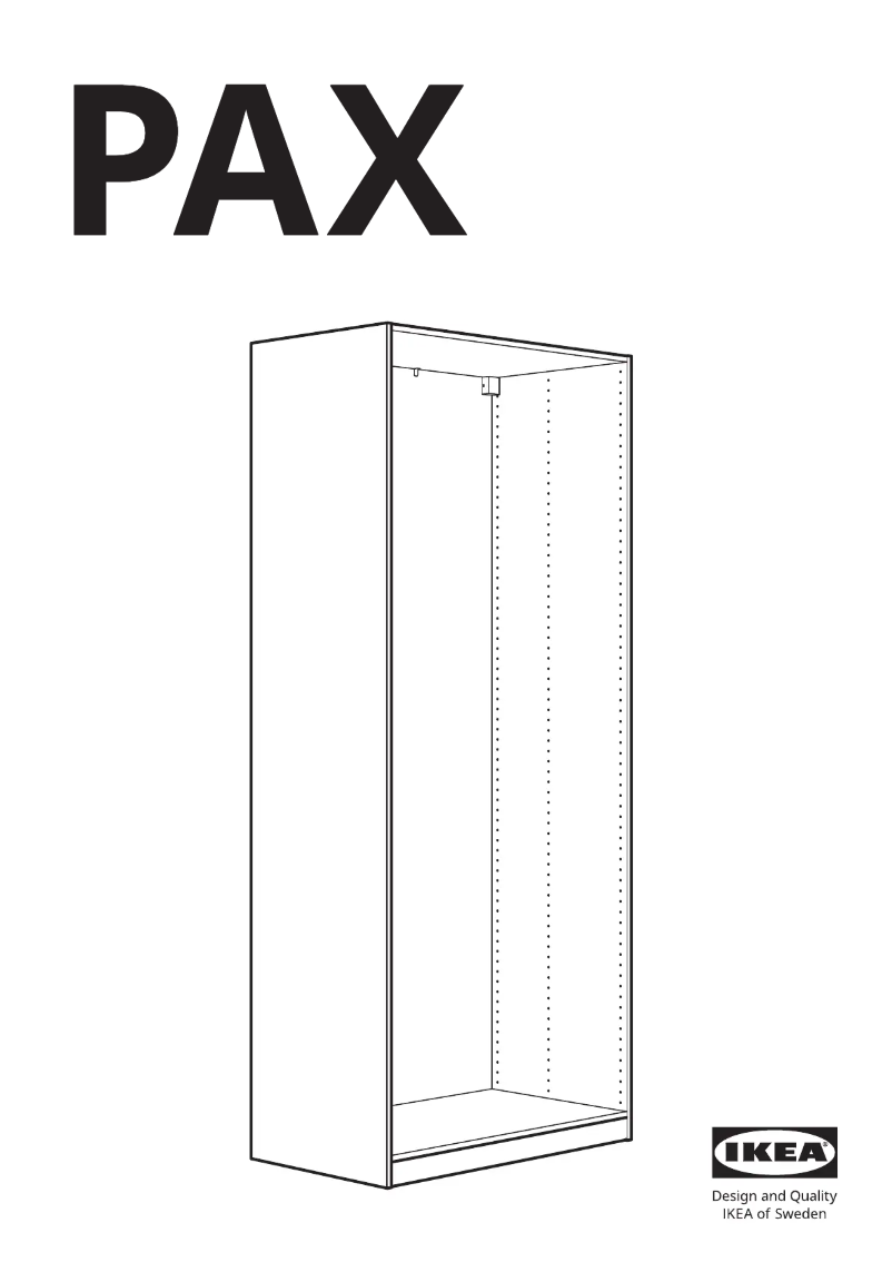 Page 1 de la notice Manuel utilisateur Ikea PAX 904.582.16
