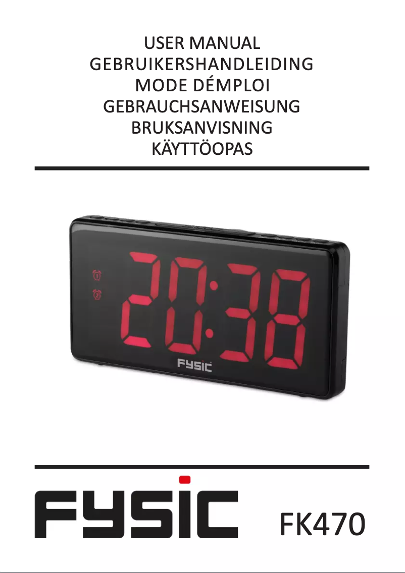 Page 1 de la notice Manuel utilisateur Fysic FK470