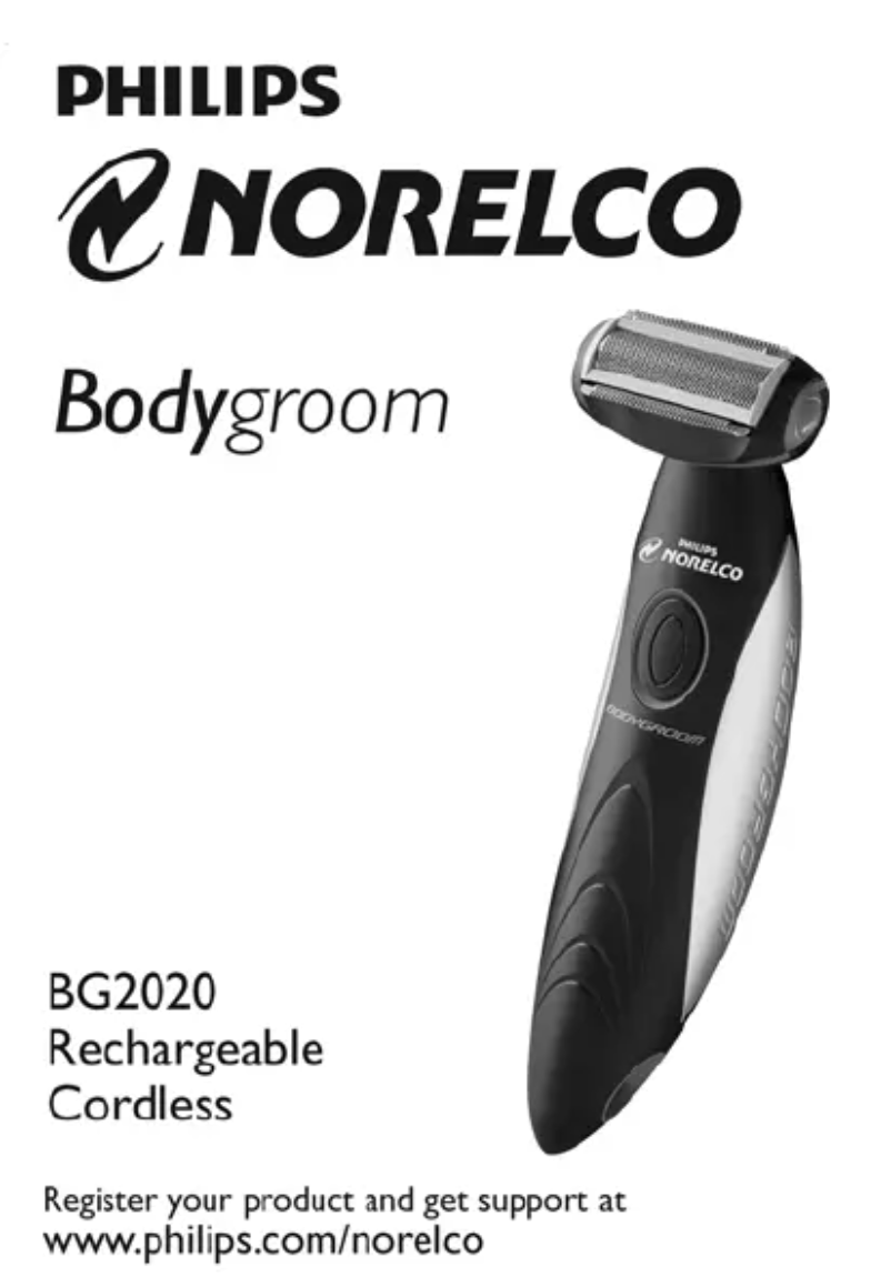 Página 1 del manual Manual de usuario Philips Norelco BG2020