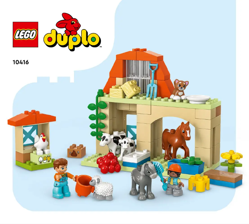 Page 1 de la notice Consignes visuelles Lego Duplo 10416