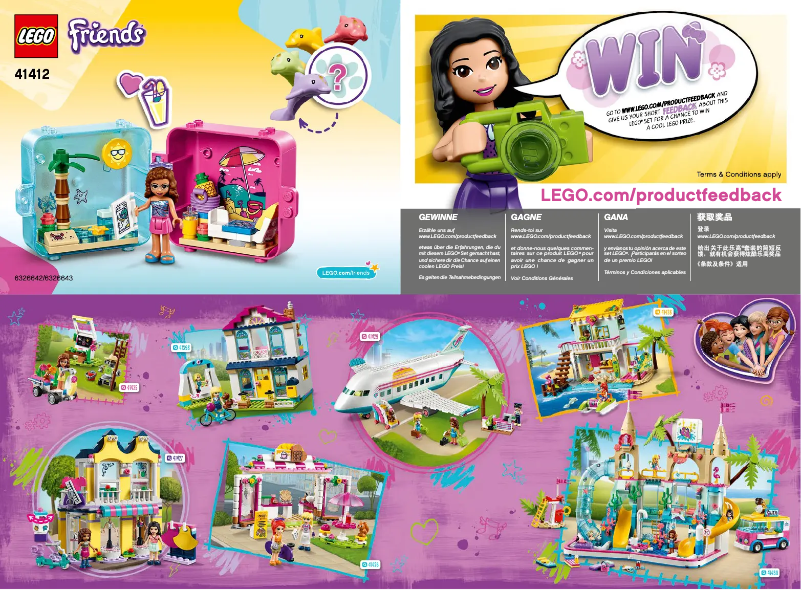 Page 1 de la notice Manuel utilisateur Lego Friends 41412