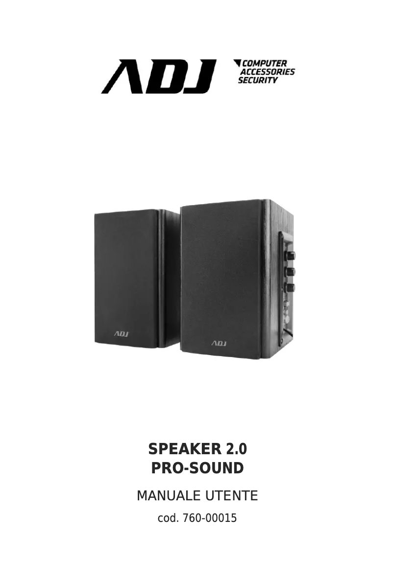 Image de la première page du manuel de l'appareil Pro-Sound Speaker 2.0