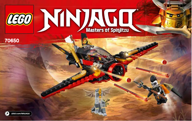 Page 1 de la notice Manuel utilisateur Lego Ninjago 70650