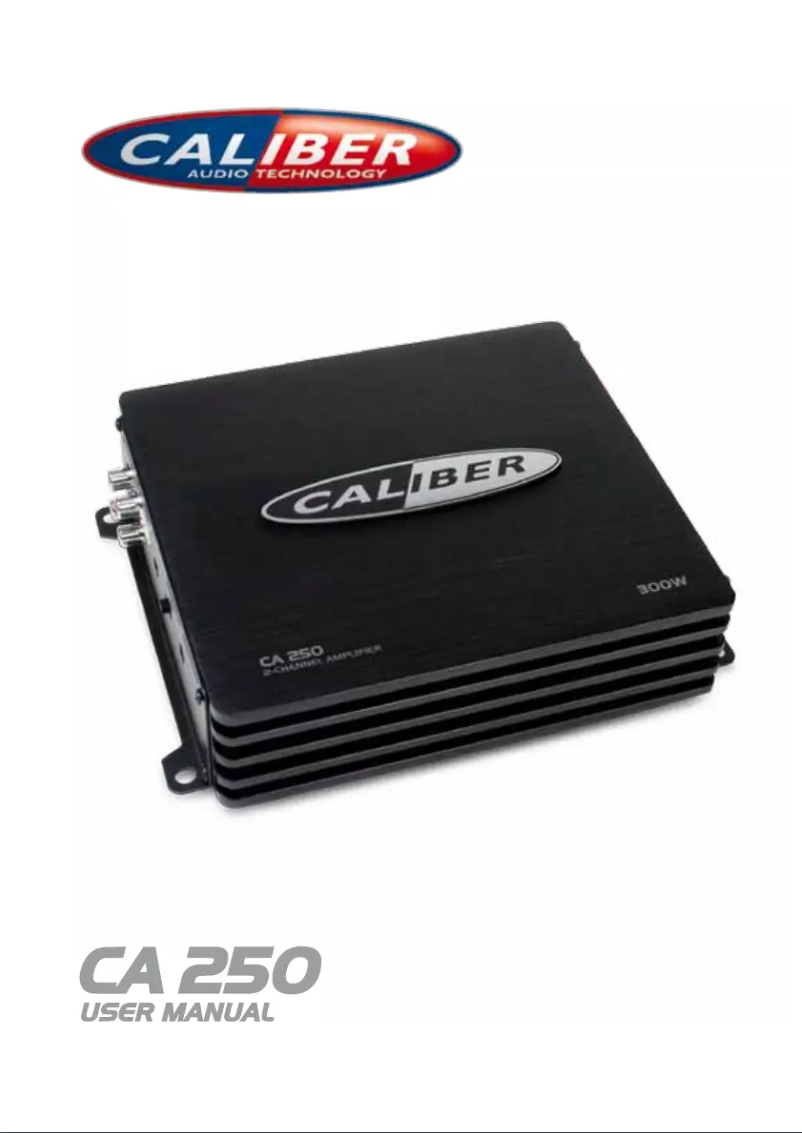 Página 1 del manual Manual de usuario Caliber CA 250