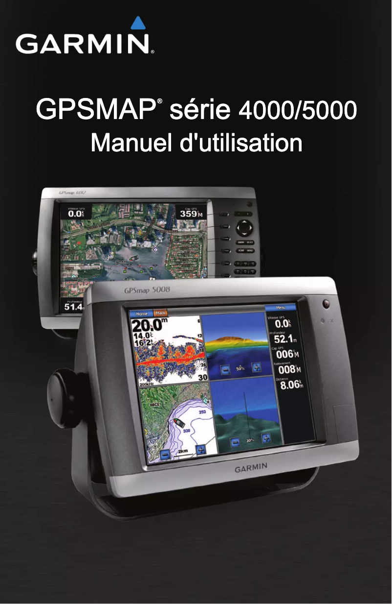 Page 1 de la notice Manuel utilisateur Garmin GPSMAP 5212