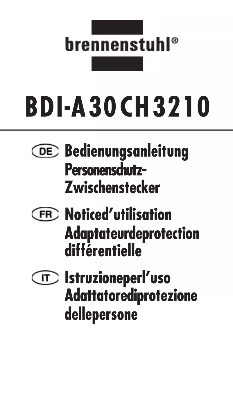 Page 1 of the manual User Manual Brennenstuhl 1290632