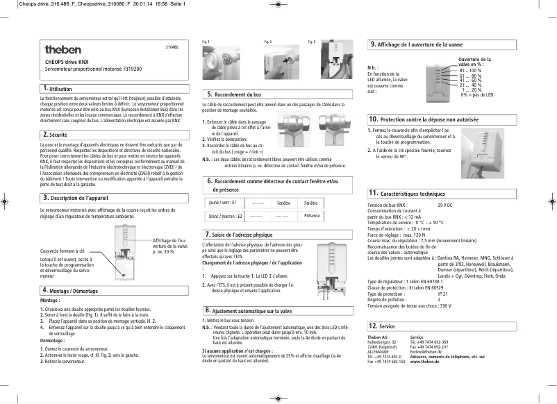 Página 1 del manual Manual de usuario Theben CHEOPS drive KNX