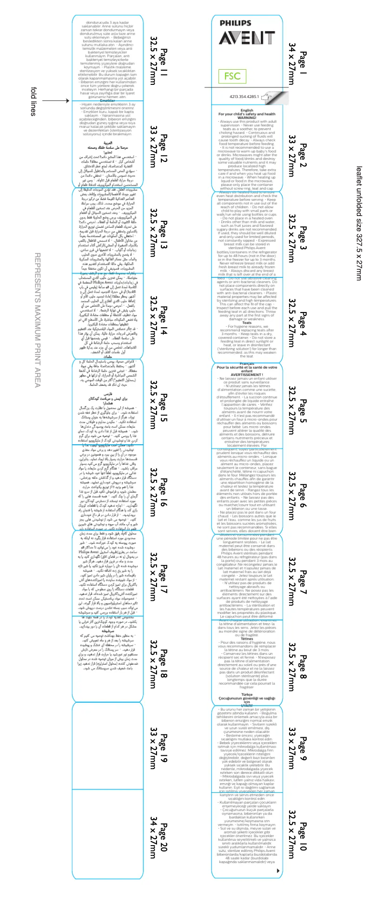 Page 1 of the manual User Manual Philips Avent SCF041