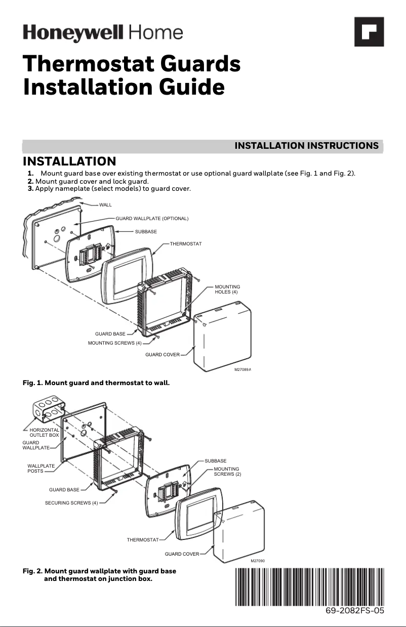 Página 1 del manual Manual de usuario Honeywell CG511A1000/U