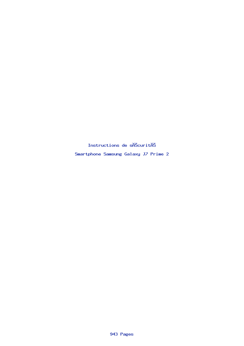 Image de la première page du manuel de l'appareil Galaxy J7 Prime 2