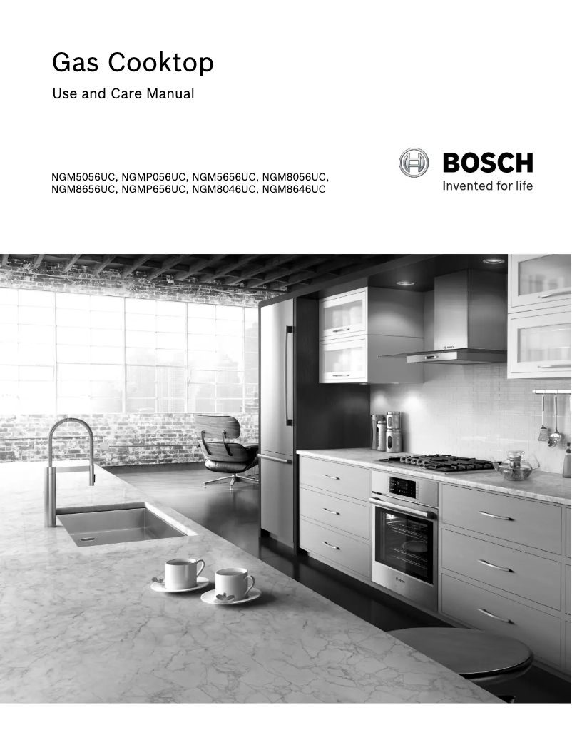 Page 1 of the manual Instructions / Assembly Bosch NGM5656UC