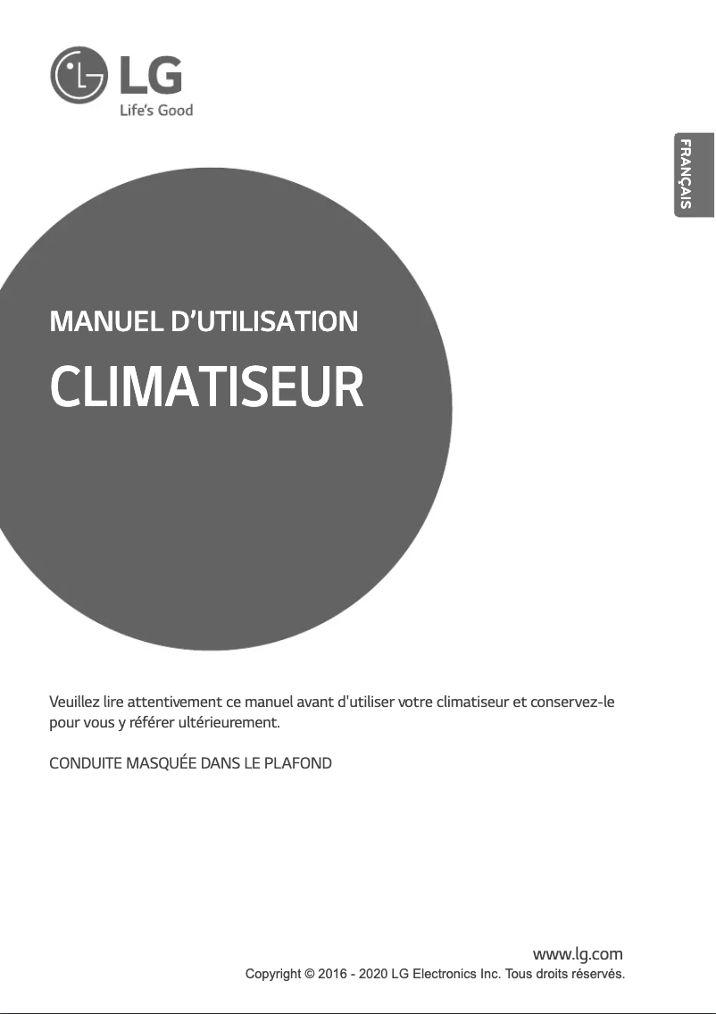 Page 1 of the manual User Manual LG ARNU54GM3B4