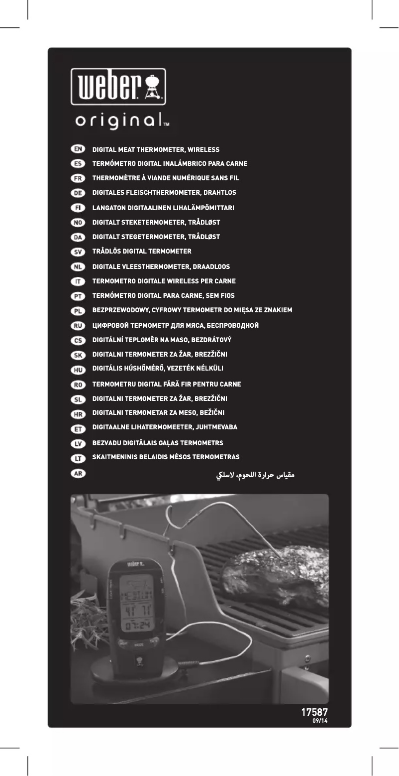 Page 1 of the manual User Manual Weber 17587