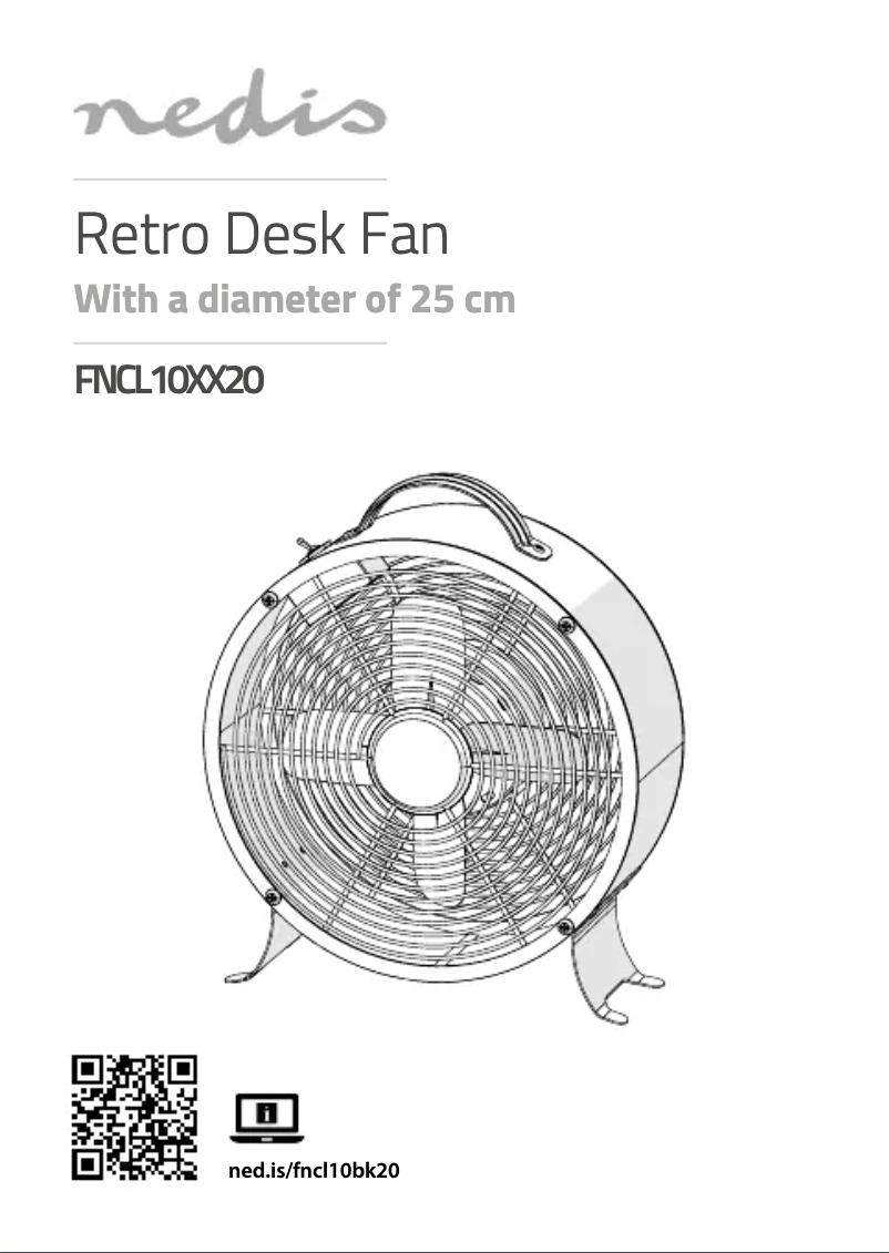 Page 1 de la notice Manuel utilisateur Nedis FNCL10GM20