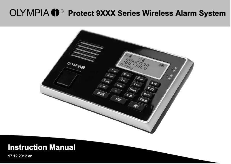Page 1 de la notice Manuel utilisateur Olympia Protect 9000