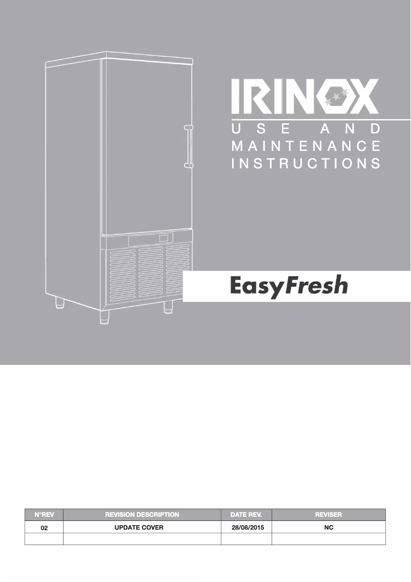Page 1 de la notice Manuel utilisateur Irinox EasyFresh NEXT XS