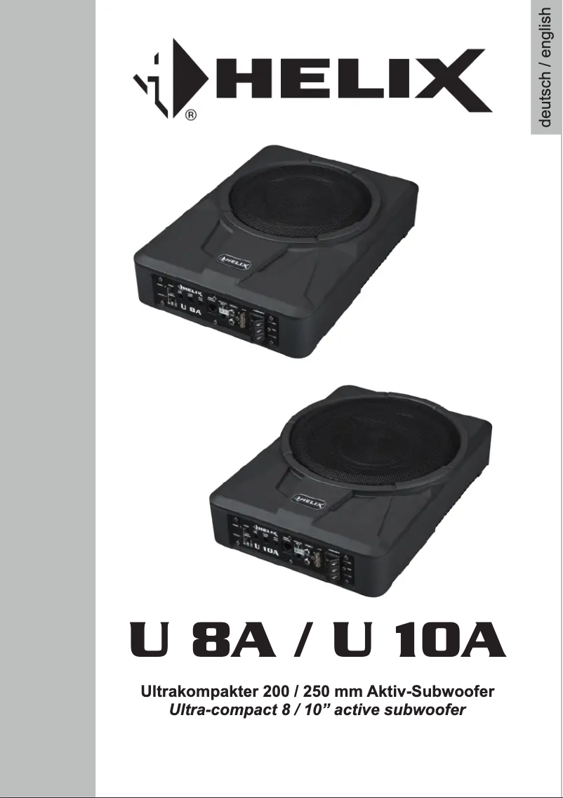 Página 1 del manual Manual de usuario Helix U 8A