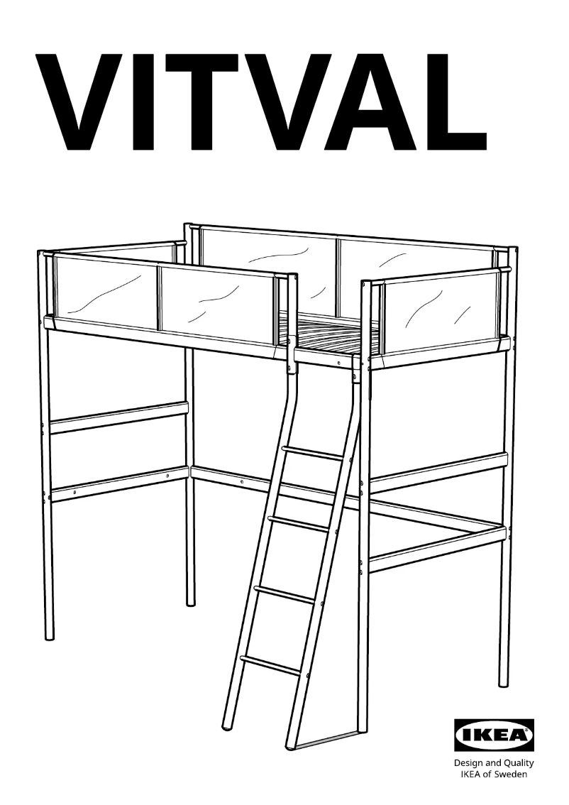 Page 1 de la notice Manuel utilisateur Ikea VITVAL 204.112.32