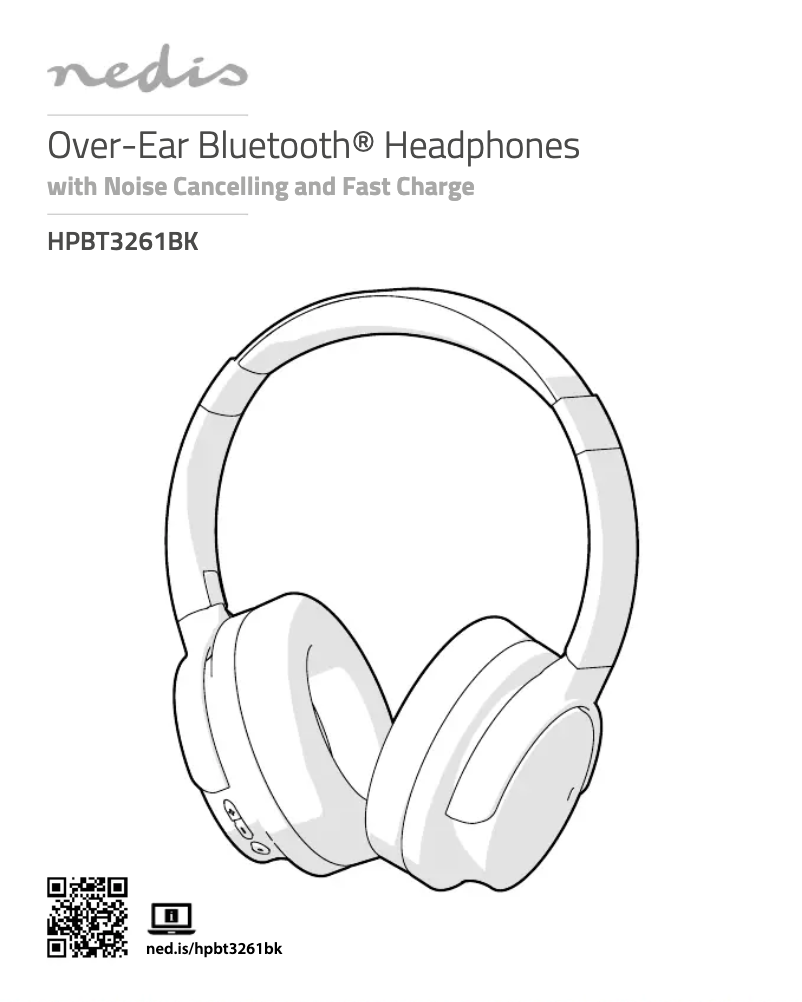 Page 1 de la notice Manuel utilisateur Nedis HPBT3261BK