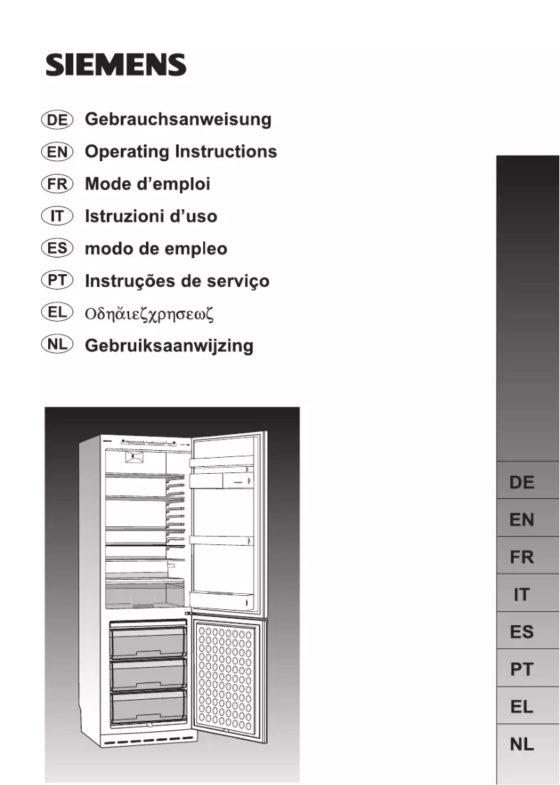 Page 1 de la notice Manuel utilisateur Siemens KG39SV00