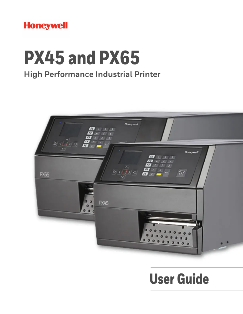Page 1 de la notice Manuel utilisateur Honeywell PX45