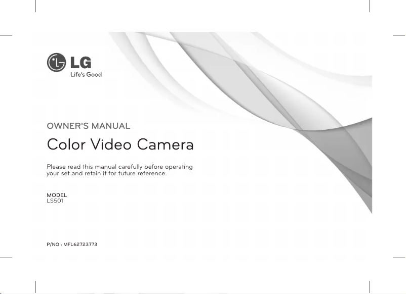 Page 1 de la notice Manuel utilisateur LG LS501