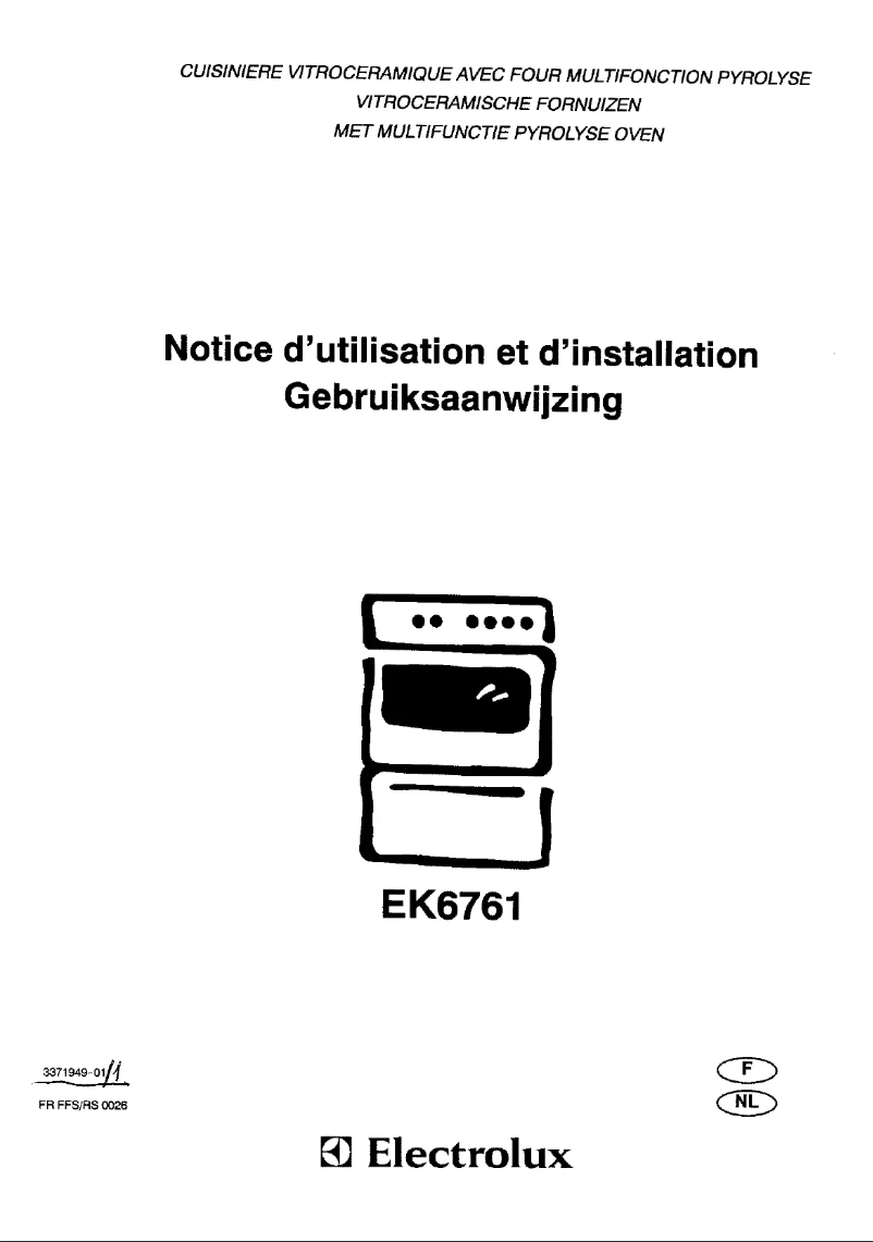 Page 1 de la notice Manuel utilisateur Electrolux EK 6761 w