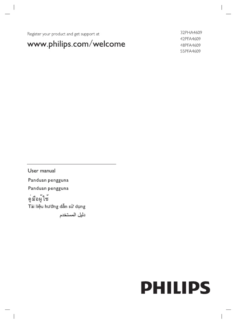 Page n°1 - Mode d'emploi Philips 4600 series 55PFA4609