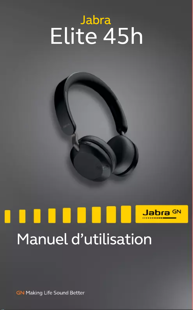 Page 1 de la notice Manuel utilisateur Jabra Elite 45h