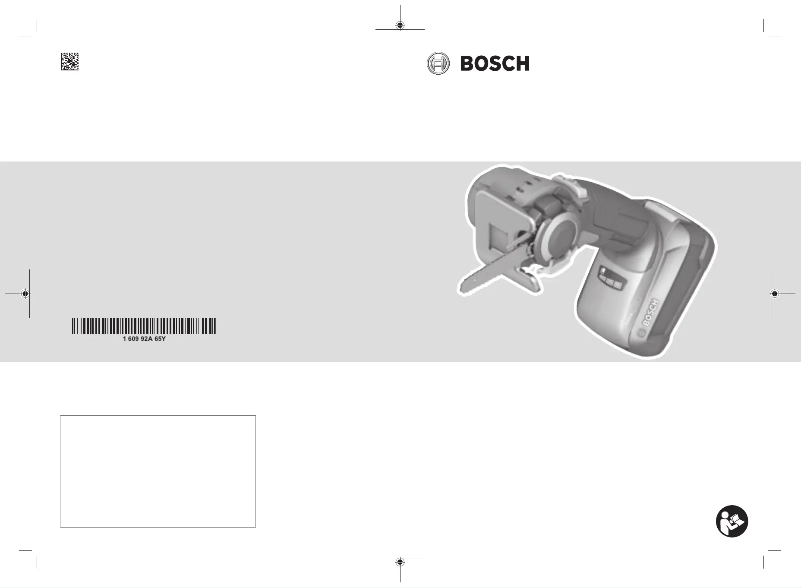 Página 1 del manual Manual de usuario Bosch AdvancedCut 18