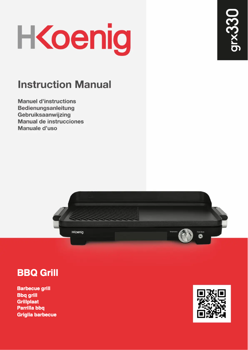 Page 1 de la notice Manuel utilisateur H.Koenig GRX330