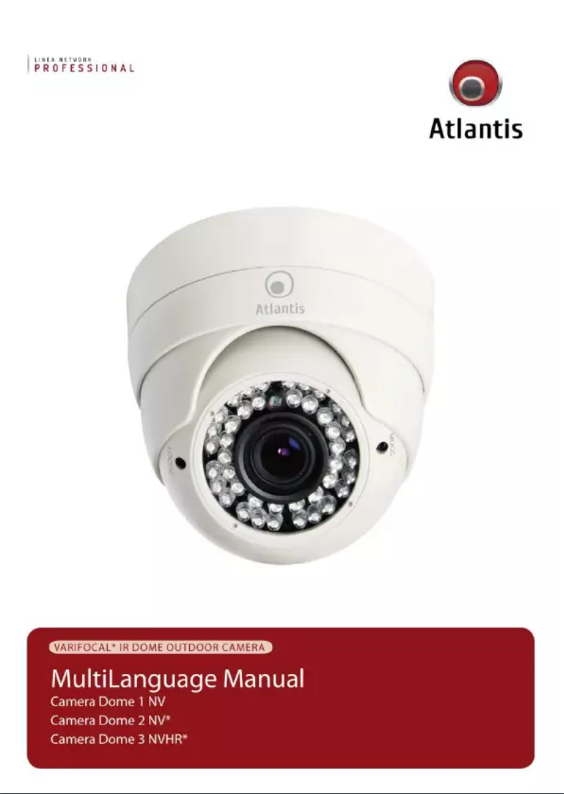 Page 1 de la notice Manuel utilisateur Atlantis Land A02-OACAM2D-W