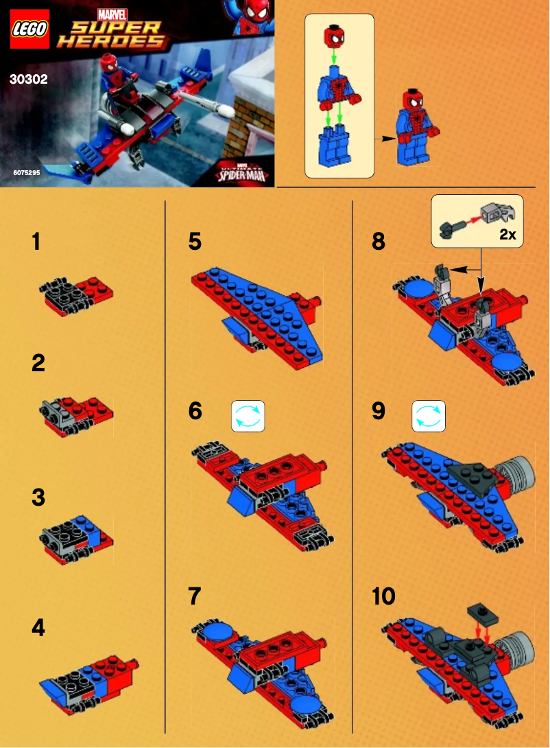 Page 1 de la notice Manuel utilisateur Lego Marvel Super Heroes 30302