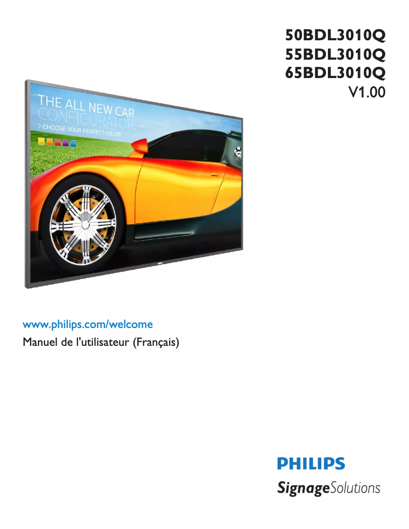 Página 1 del manual Manual de usuario Philips 65BDL3010Q