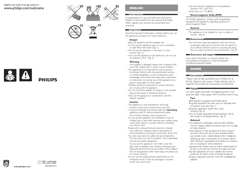 Page n°1 - Manuel utilisateur Philips SatinSoft HP6514