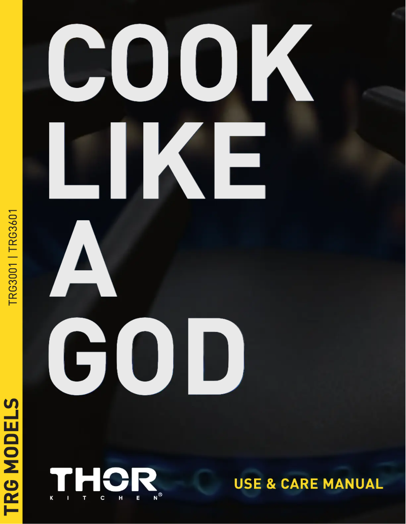 Page 1 de la notice Manuel utilisateur Thor TRG3001