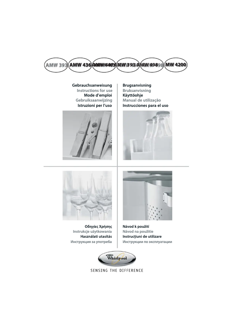 Page 1 de la notice Manuel utilisateur Whirlpool AMW498IX