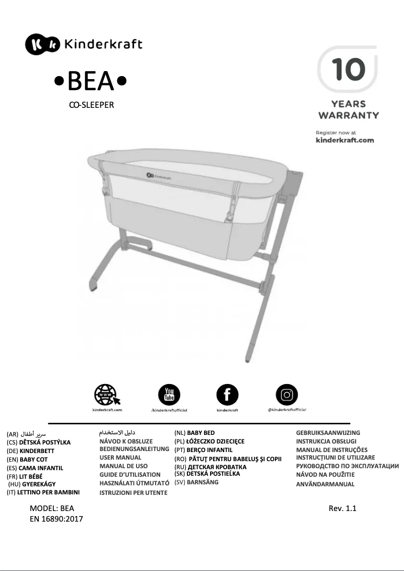 Página 1 del manual Manual de usuario Kindercraft BEA