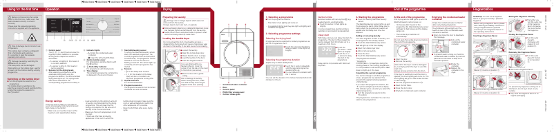 Page 1 de la notice Guide de démarrage rapide Miele TWC220WP